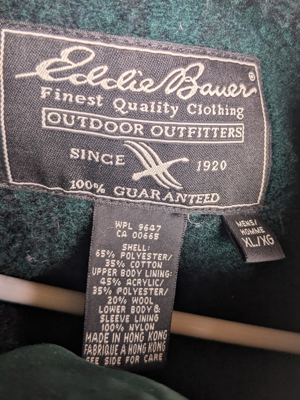 Men's Dark Green Utility Jacket - Casual Outdoor Coat - Picture 3 of 3